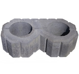 Super 8 Plantesten 50x25x15cm Sort-20 Super 8 Plantesten 50x25x15cm Sort-20